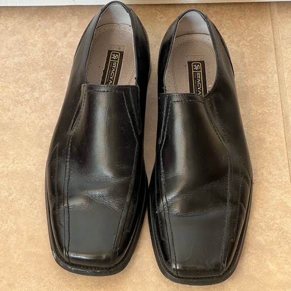 Stacy Adams Black Leather Upper Men Dress Shoes Size 10M main image 8